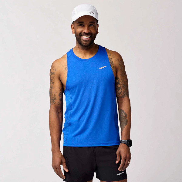 Mens Brooks Atmosphere Singlet Sleeveless Tank Technical Tops