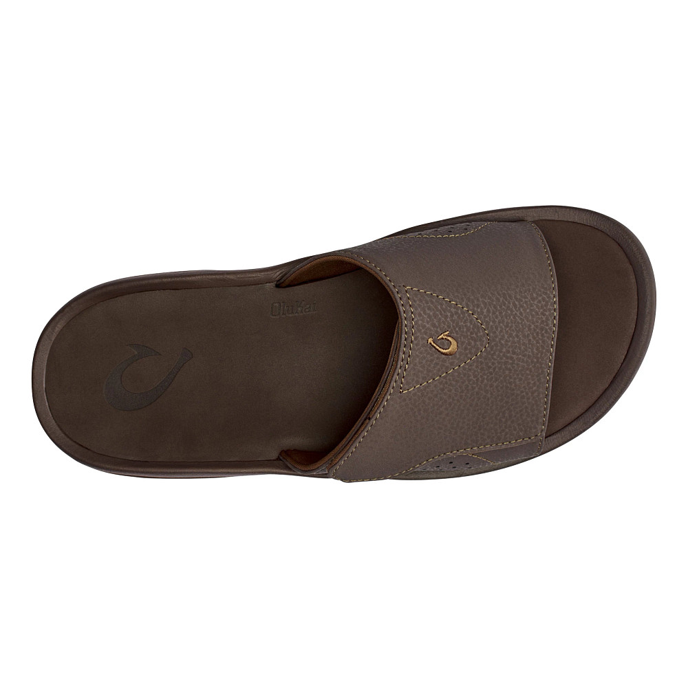 NWT Men’s OluKai Nalu Slides OluKai Nalu Slide - Trench Blue / Charcoal | Men main image 4