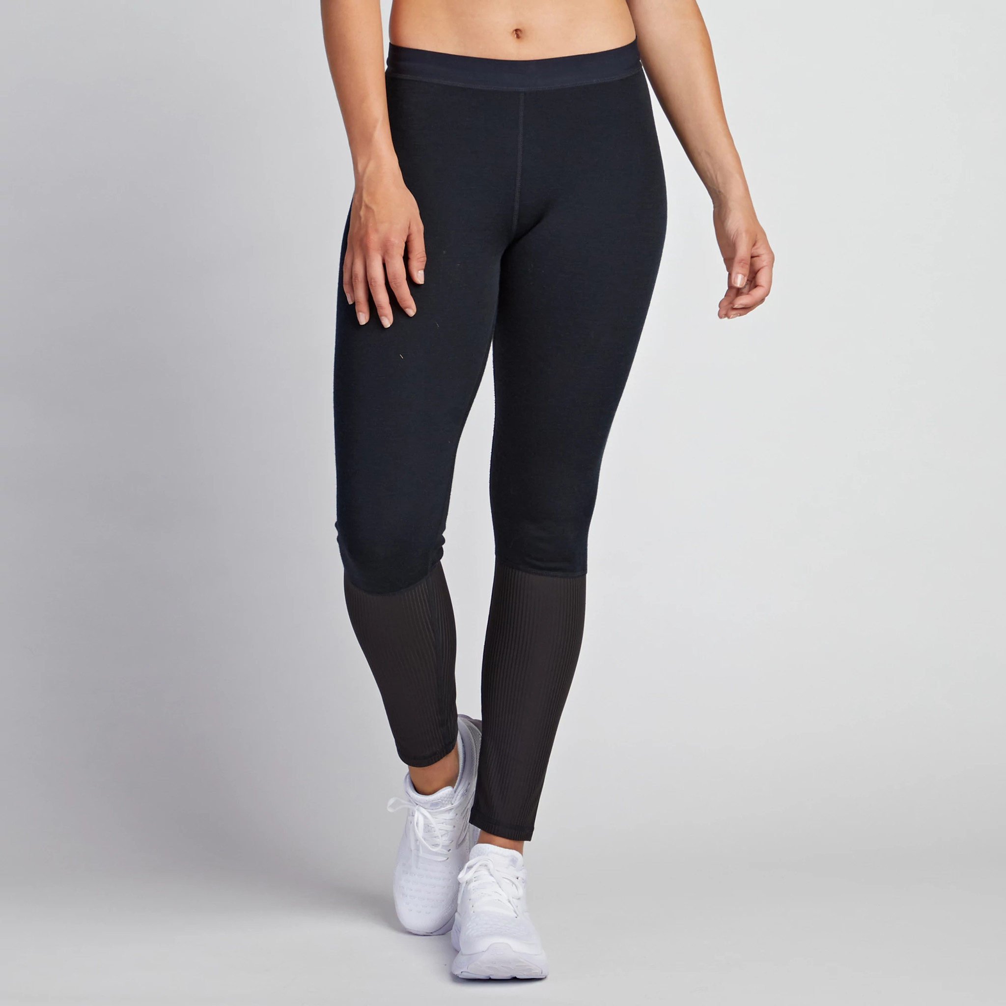 Women's Korsa Wool RibTech Tight - Black, Size: XS | Apparel - Road Runner Sports