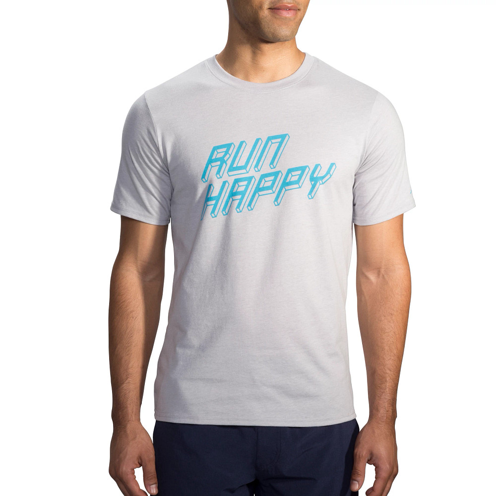 Brooks run happy store t shirt