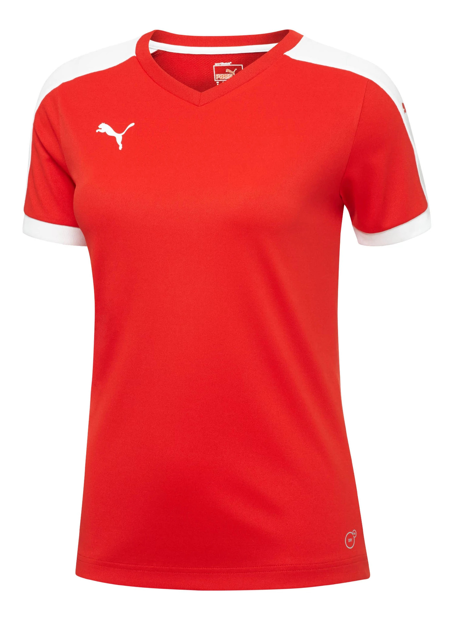 Womens Puma Pitch Jersey Short Sleeve Technical Tops