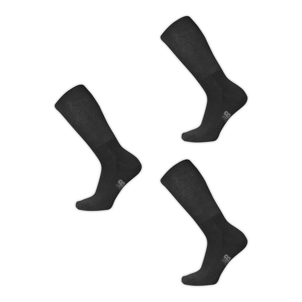 Black New Balance Essentials Crew Sock 3 Pack Socks