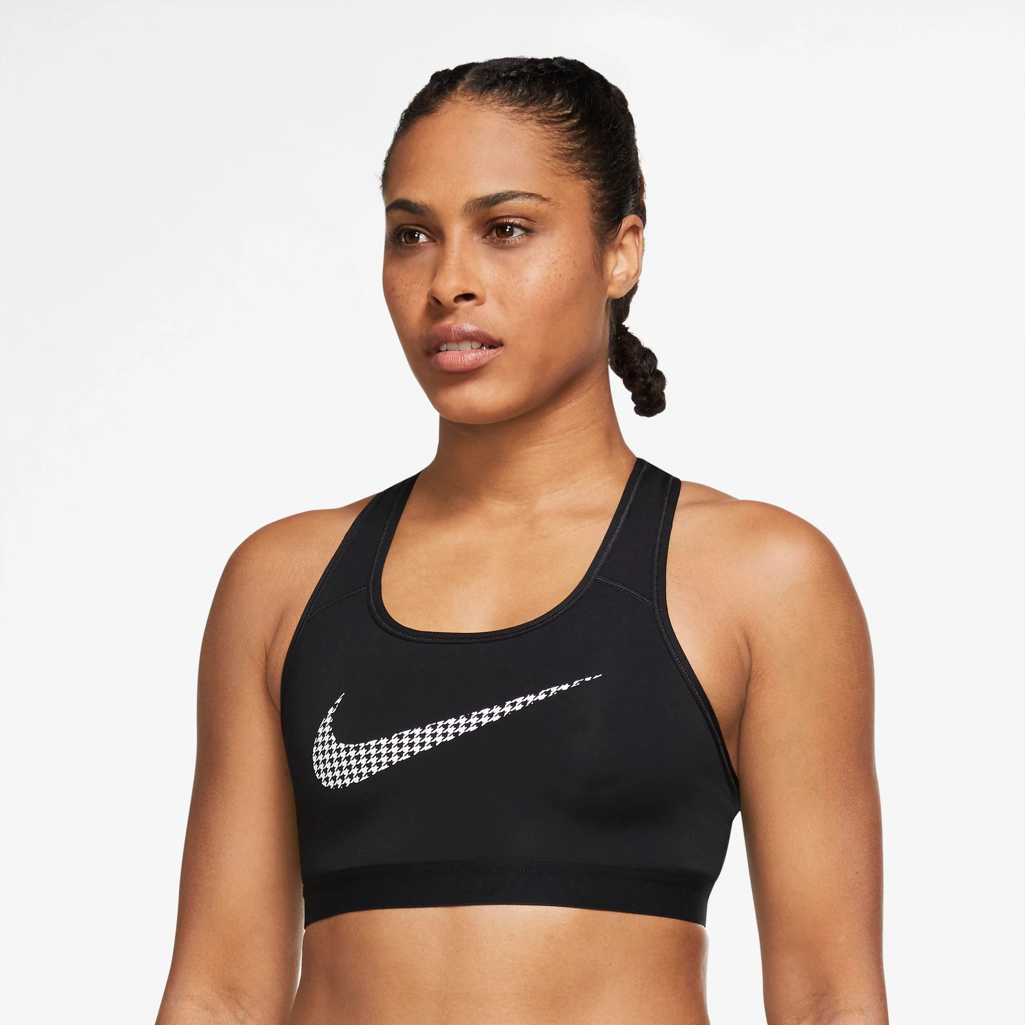Womens Nike DriFIT Swoosh Icon Clash Bras