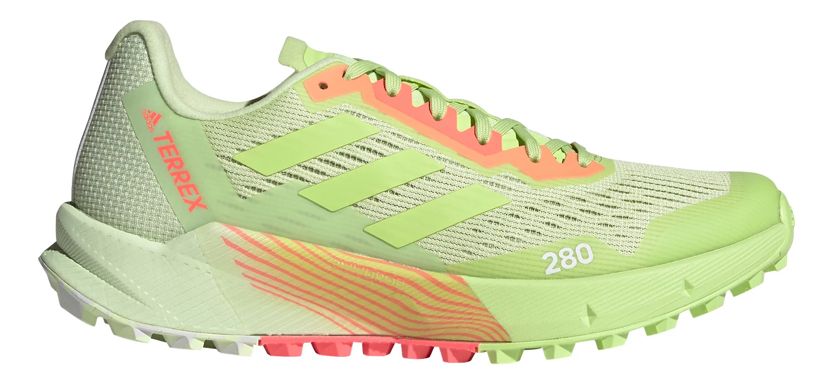 Adidas Terrex Agravic Flow 2 Trail Running Shoes Women s Almost Lime Pulse Lime Turbo 10