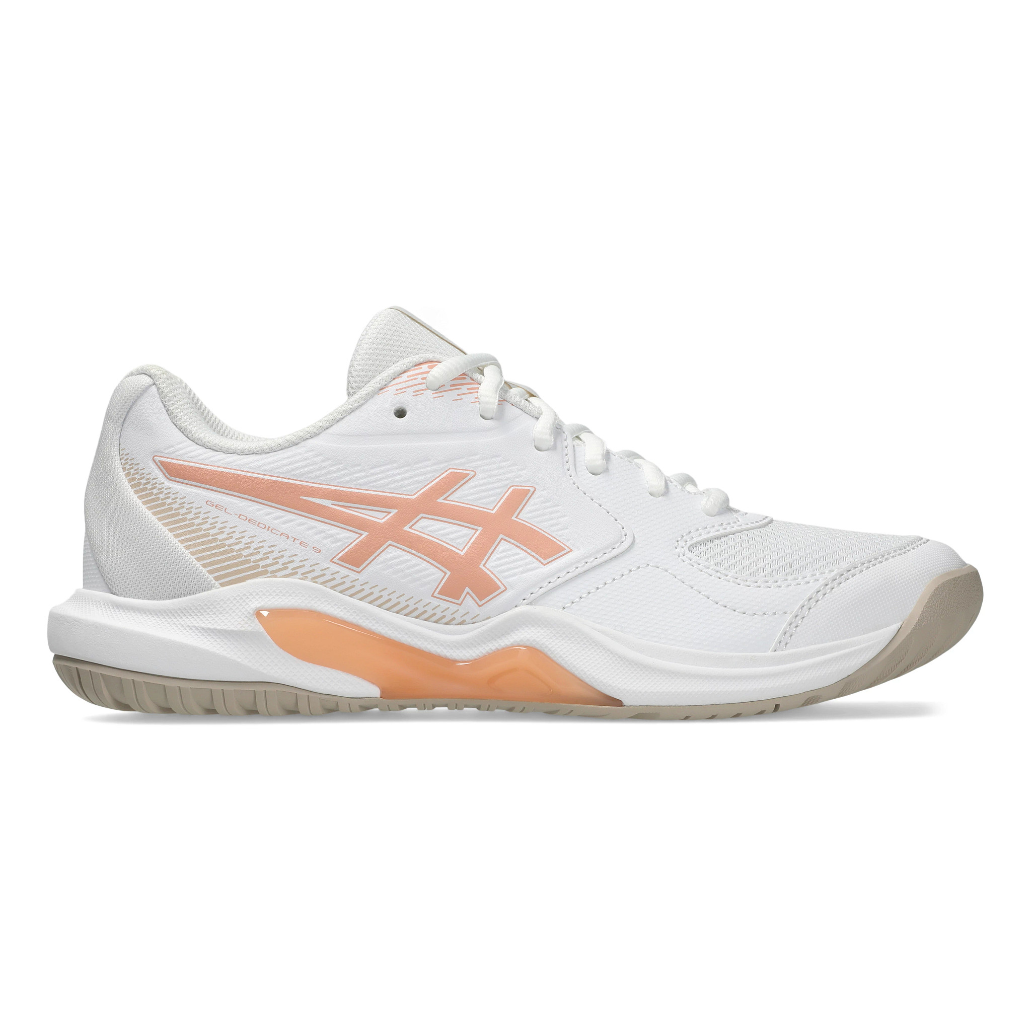 ASICS Women's ASICS GEL-Dedicate 9 - White / Cantaloupe, Size: 10, Wide | Footwear - Road Runner Sports - $89.95 at Road Runner Sports