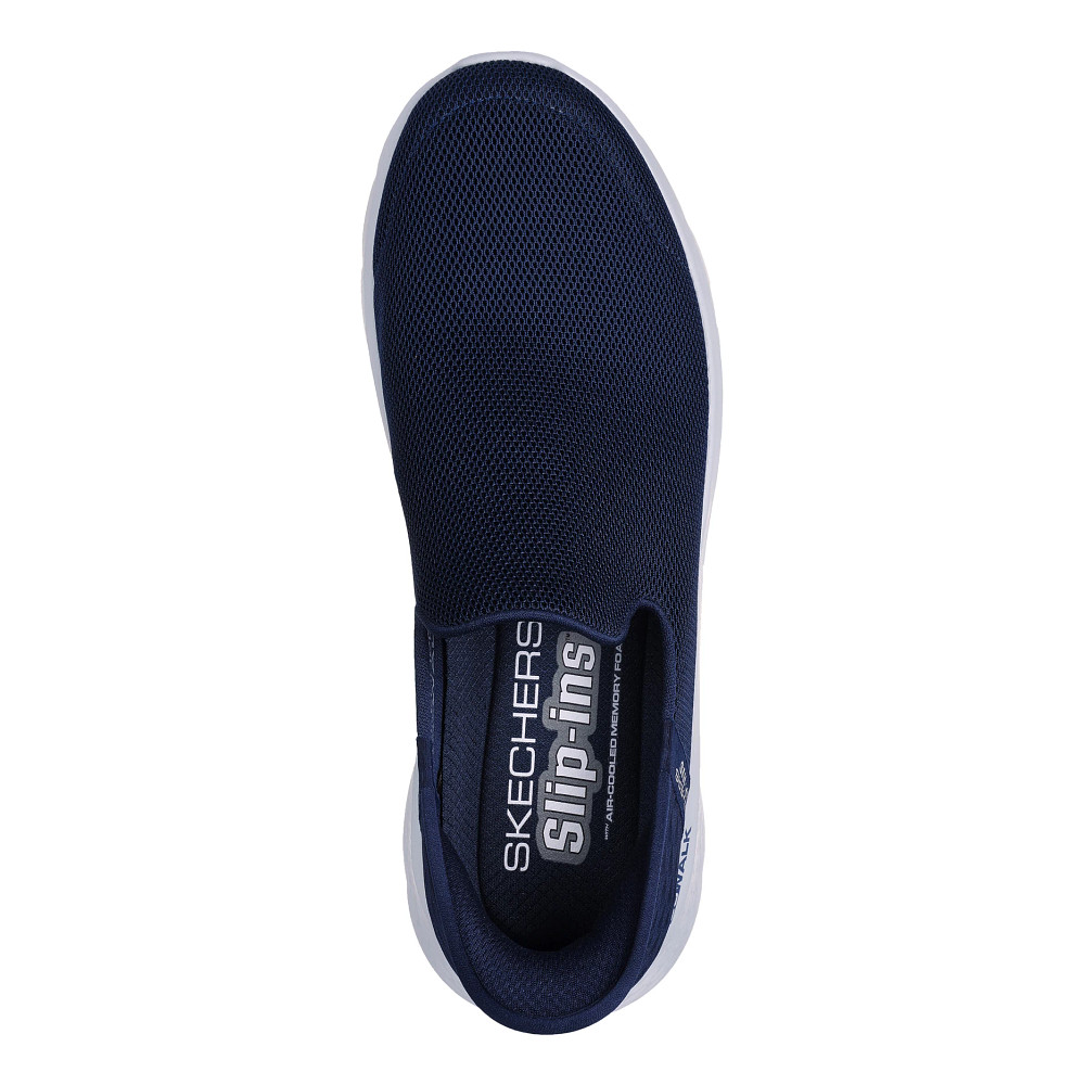 Mens skechers slip hot sale on memory foam