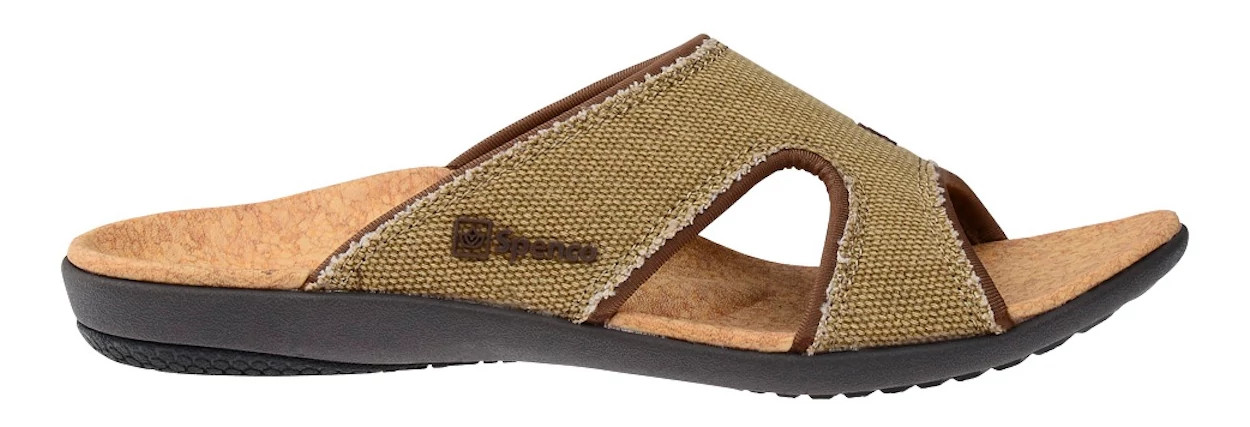 Womens Spenco Kholo Canvas Slide Sandals Shoe