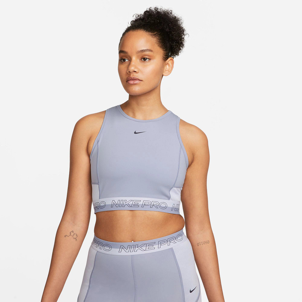 Womens Nike Pro Dri-FIT Femme Crop Sleeveless & Tank Technical Tops