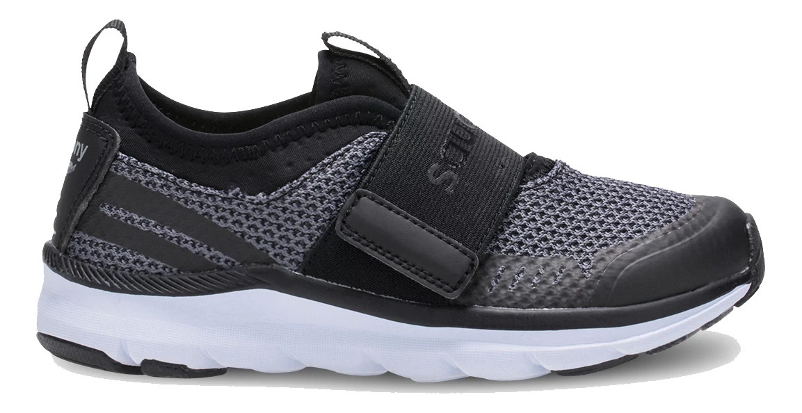 Saucony Liteform Sneaker Für Mädchen – Hellgrau, Größe 4.5 Wide US Toddler, Klettverschluss