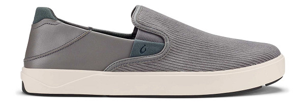 OluKai Puliki Grey Casual Shoes 10528‑2526 Men’s Sz 11.5 NWT‎ OluKai Puliki Sneakers Mens 11.5 Fog Grey Suede Jersey  main image 4