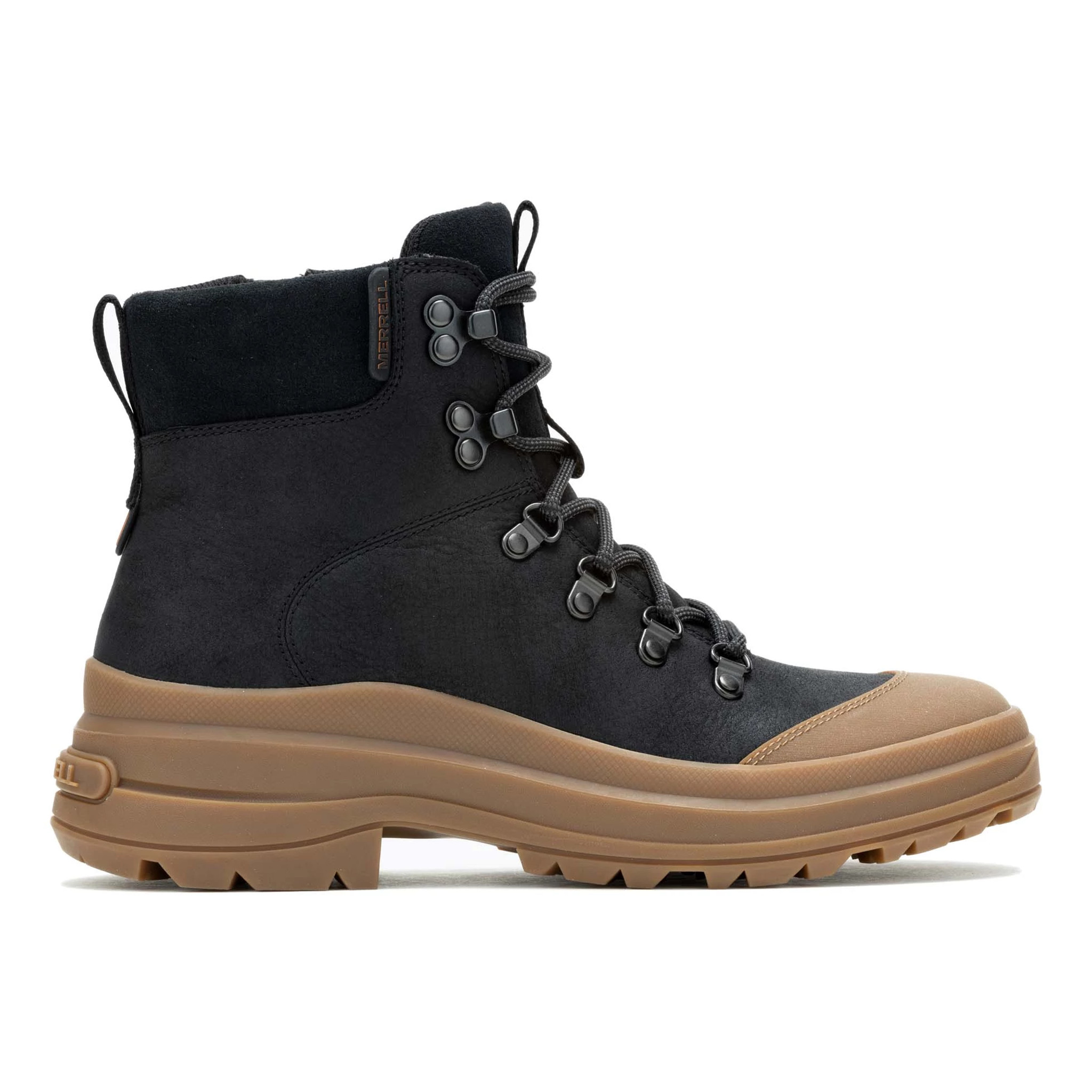 Women's Merrell Harper Lace Zip Waterproof - Black / Gum, Size: 10, Medium | Footwear - Road Runner Sports