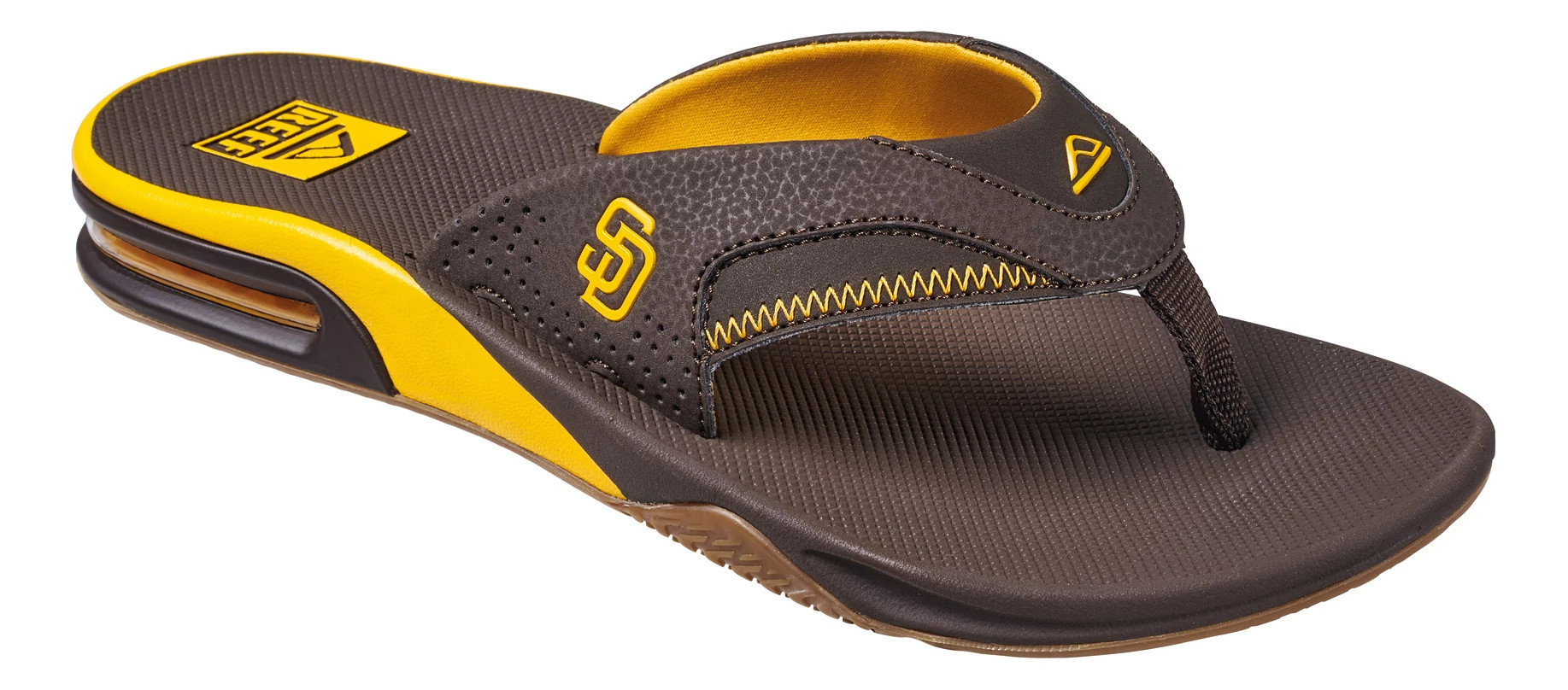 Mens Reef Fanning Slide X MLB Sandals Shoe - Padres