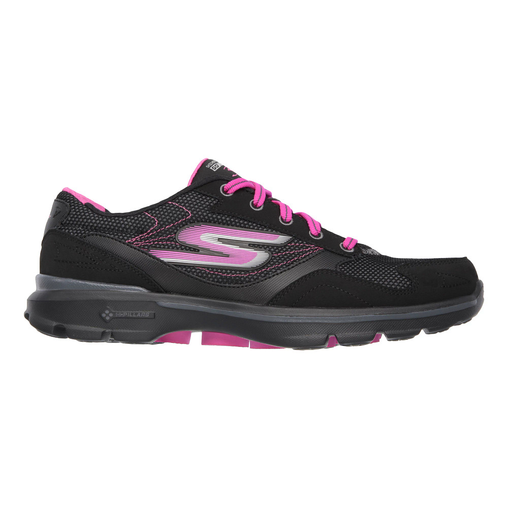 Skechers go walk 3 clearance ladies black