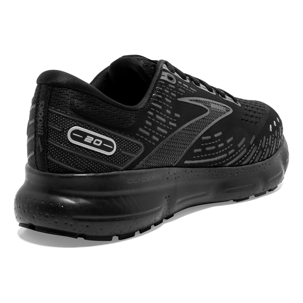 Brooks Glycerin 20 Black/Black/Ebony Women's Running Shoes, Size: 11