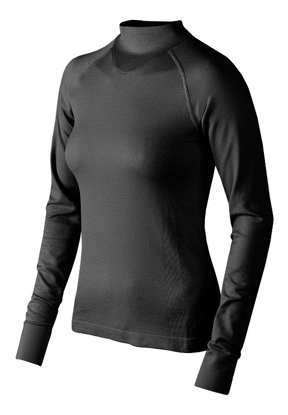 Womens Moving Comfort Echo Mock II Long Sleeve No Zip Technical Tops