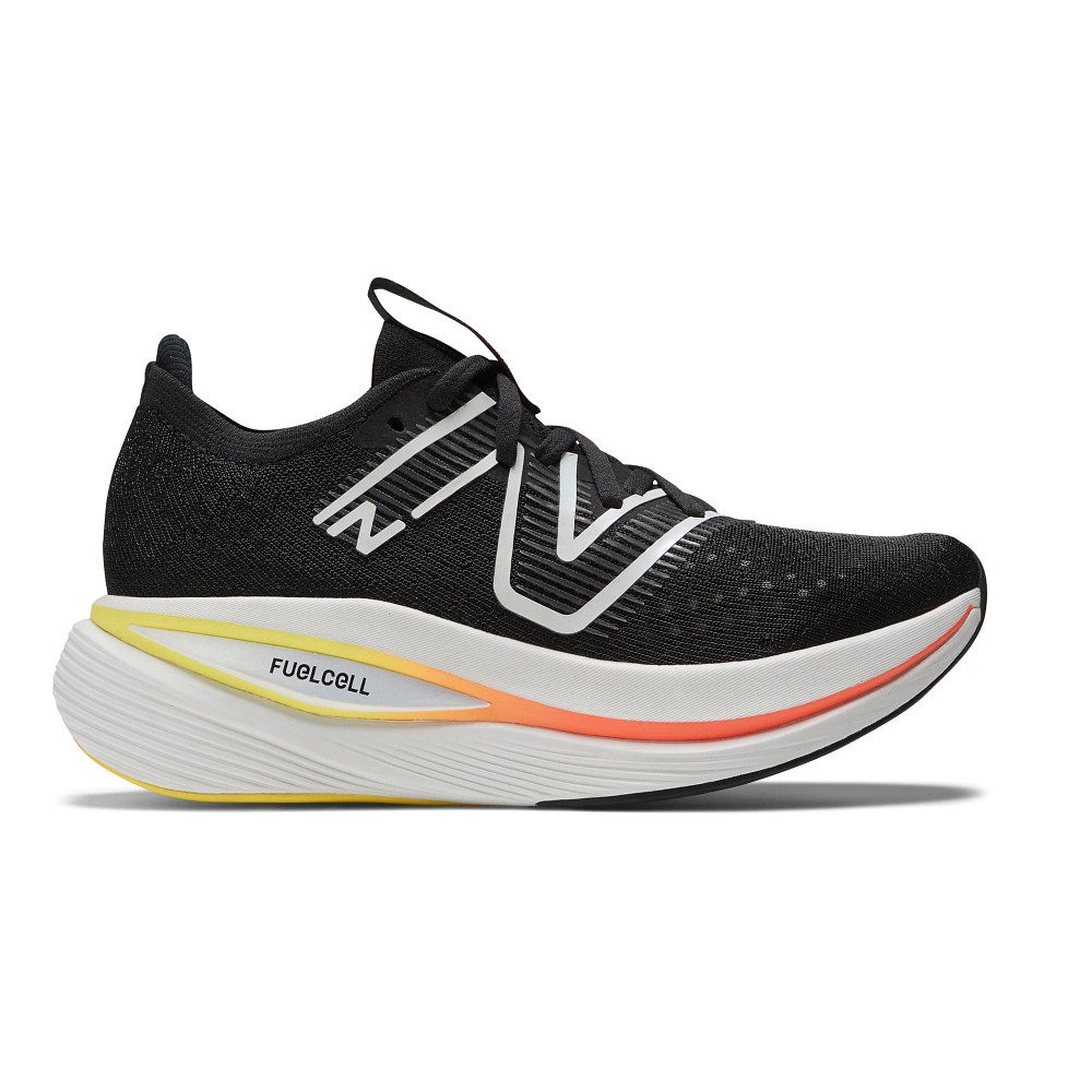 Womens New Balance FuelCell SuperComp Trainer Running Shoe - Black/Neon  Dragonfly