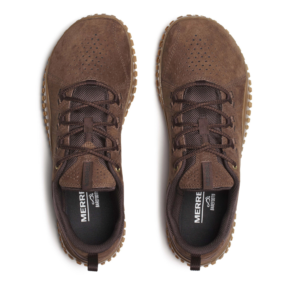 merrell wrapt tobacco Men's Barefoot Shoes quality shoe specially designed for outdoor outdoor activities and adventures Merrell Wrapt Slide Nubuck Hybrid