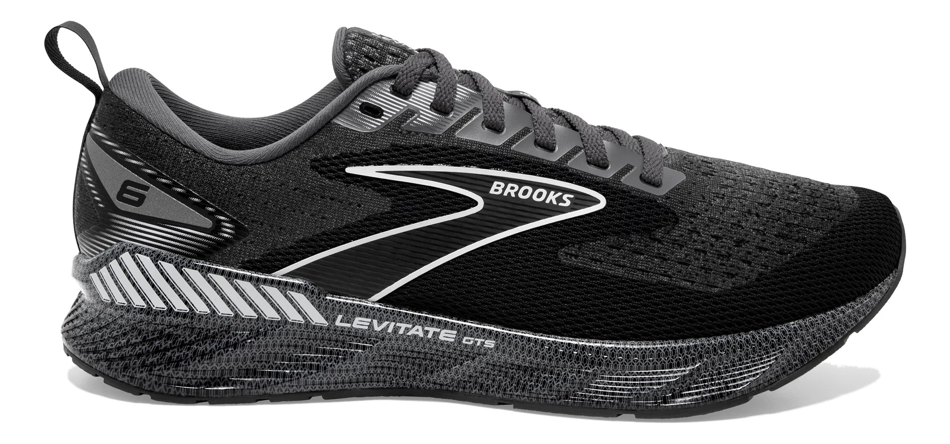 Men\'s 11 Brooks Levitate StealthFit 6 running shoes black white checked Pattern Brooks Levitate Stealthfit 6 review | Live Science main image 4