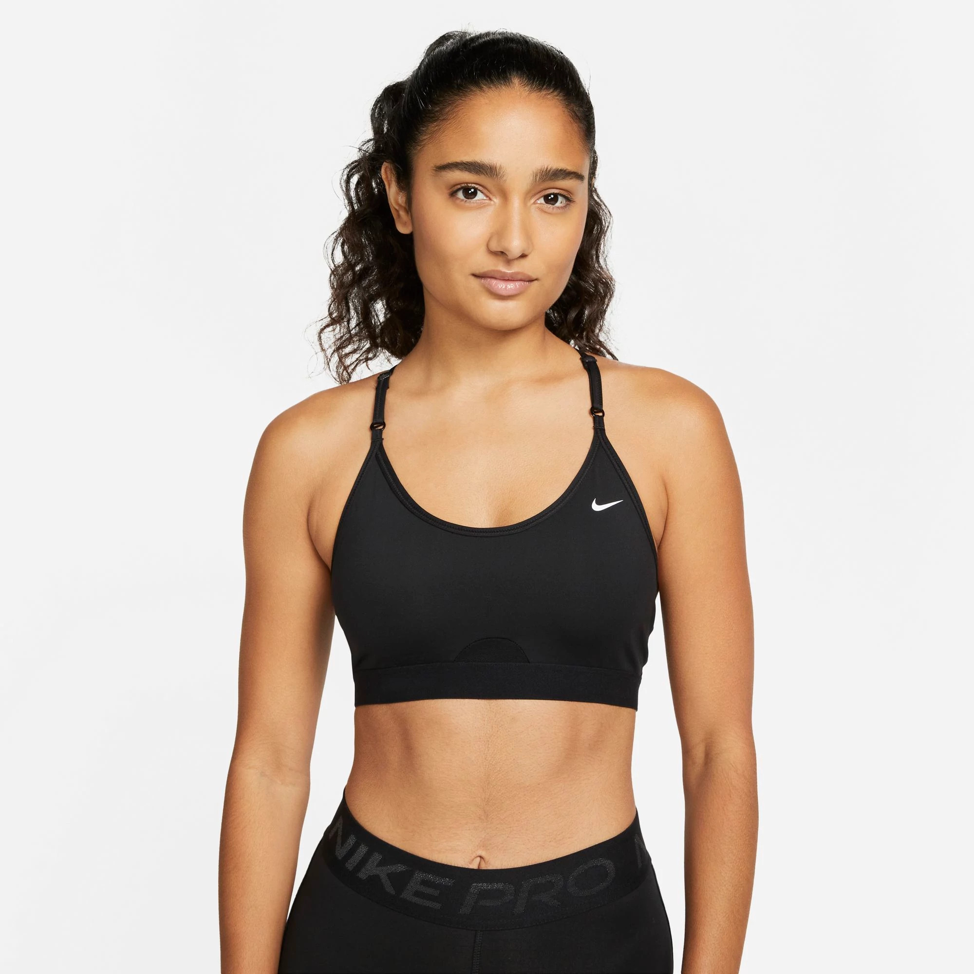 Strappy nike best sale sports bra