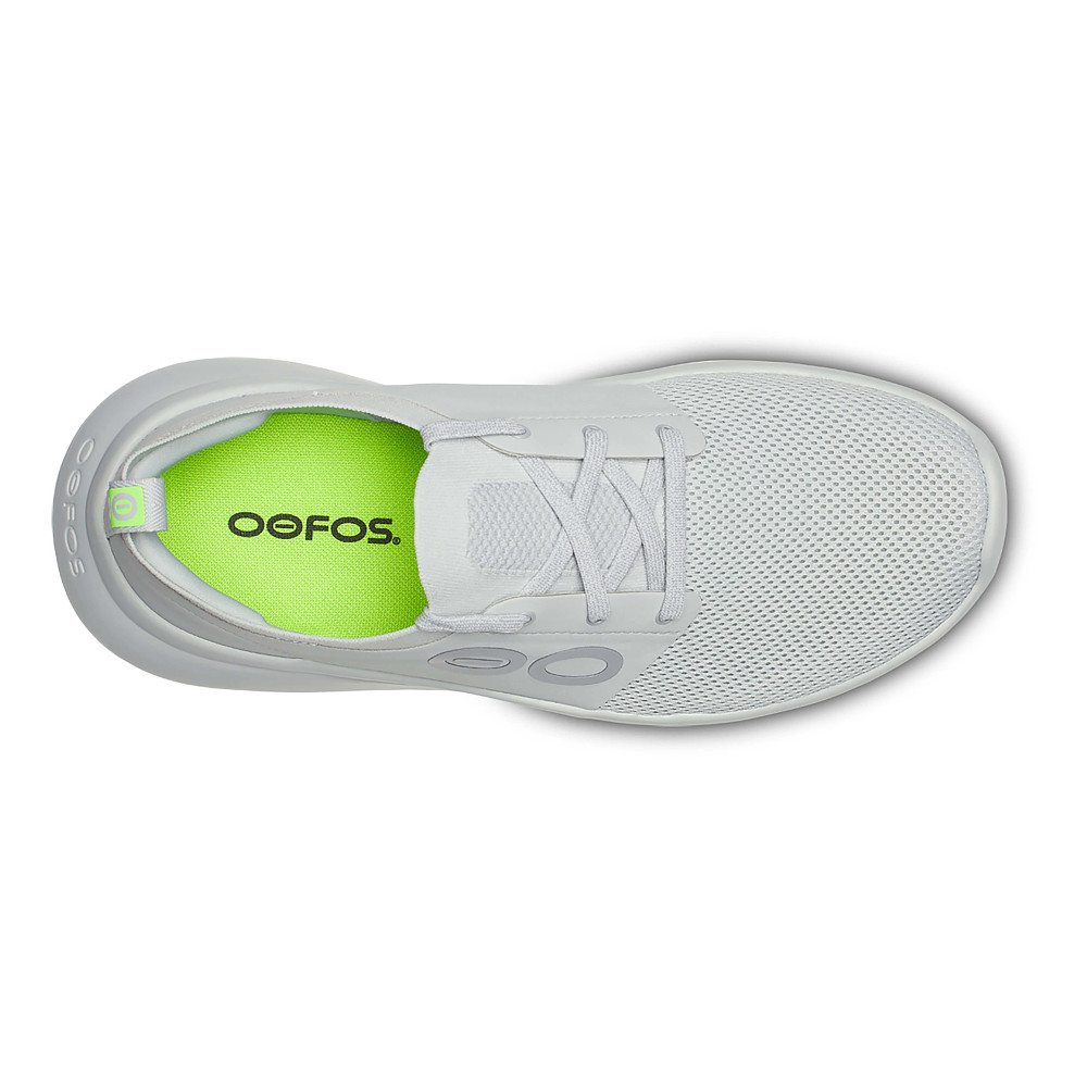 OOFOS Men\'s Stride Athletic Lace-Up Shoe in Neon Lime Men main image 4