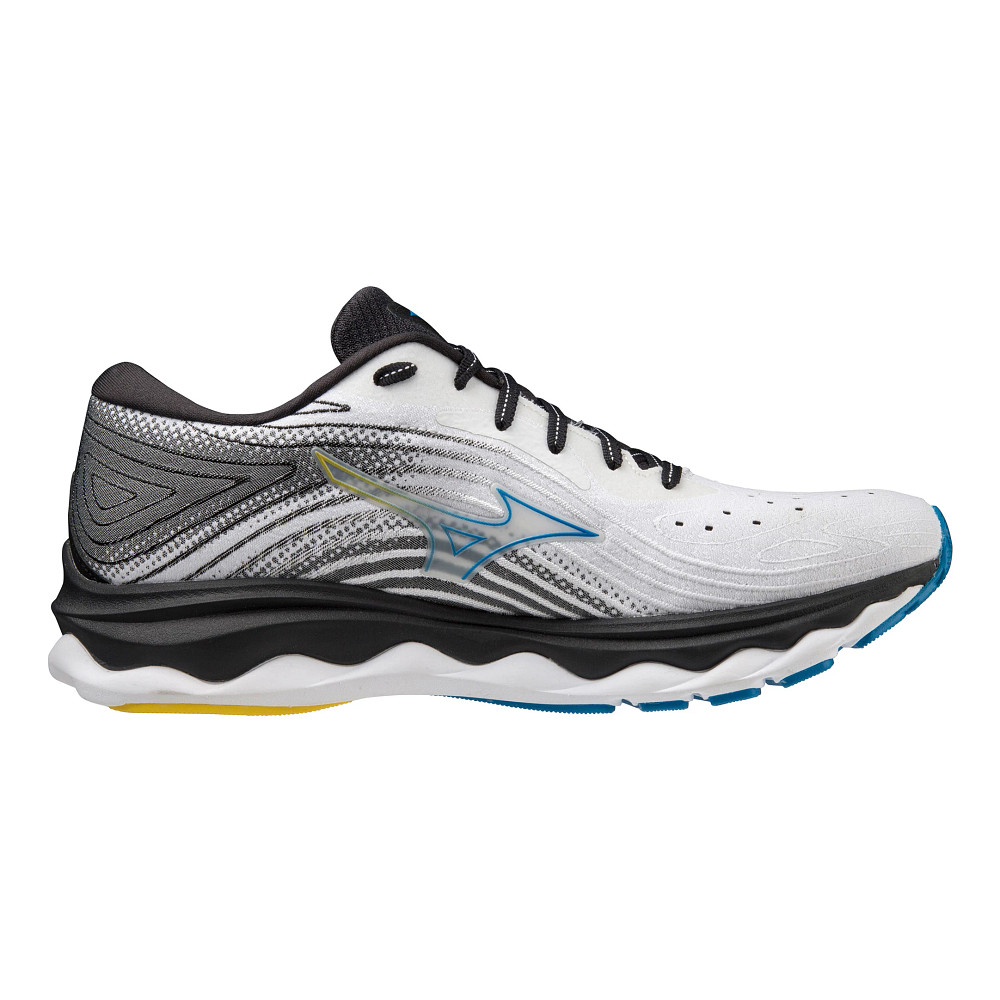 Chaussures running Homme Mizuno Wave Sky 6 White/Cyber Yellow