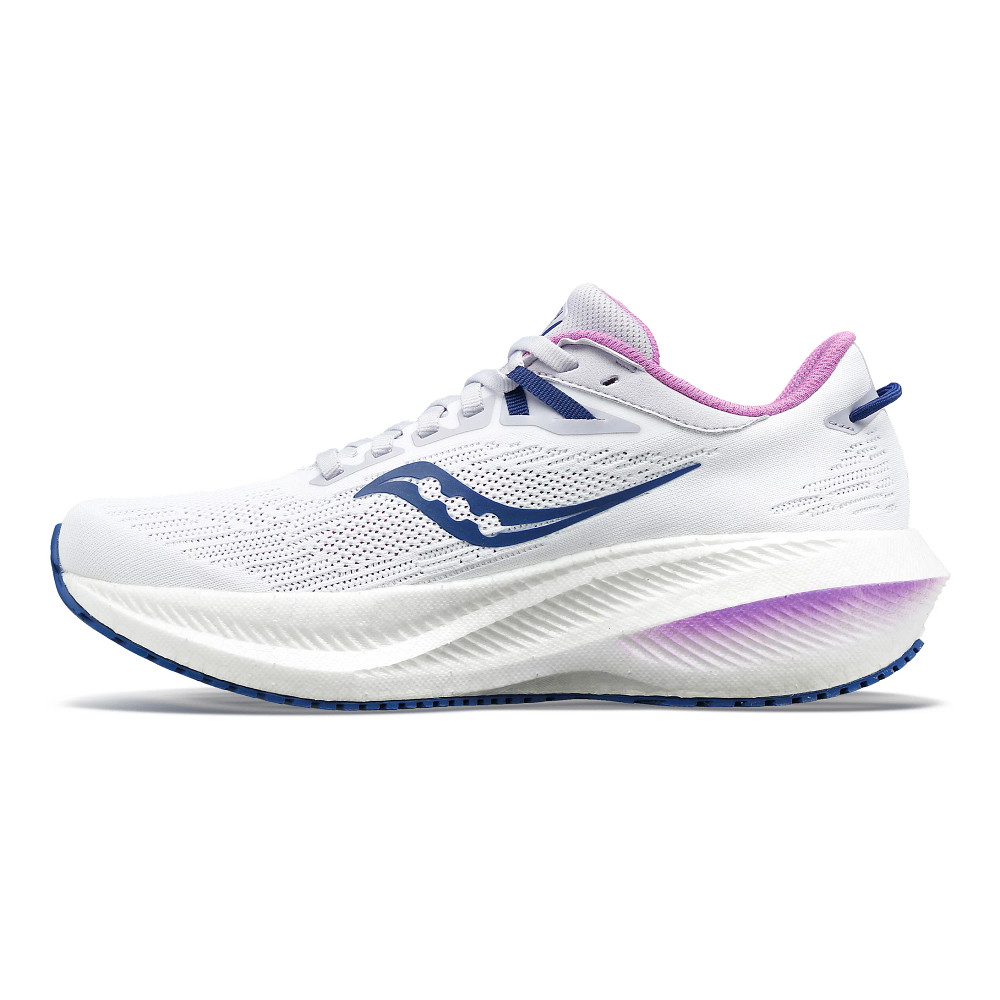 White Saucony Triumph 21 Shock & Absorbing Mesh Sneakers Saucony Triumph 21 M special offer | Men Shoes Road/Trail  main image 3