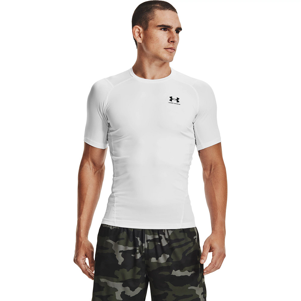 volgens vredig bolvormig Mens Under Armour HeatGear Compression Shirt Short Sleeve Technical Tops