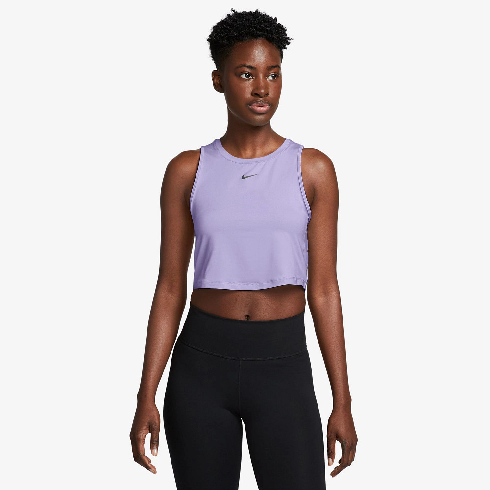 Nike Dri-FIT パープルタンクトップ Womens Nike One Classic Dri-FIT Crop Sleeveless & Tank Technical Tops