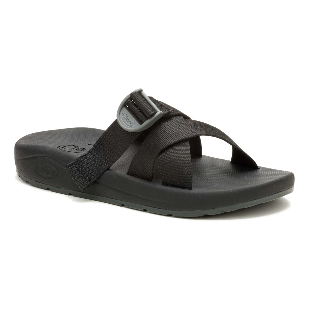 Chaco Chillos‎ Slide Black/Grey Comfort Sandal JCH108445 Men\'s US Sz 13 Mens Chaco CushZ Slide Sandals Shoe main image 3