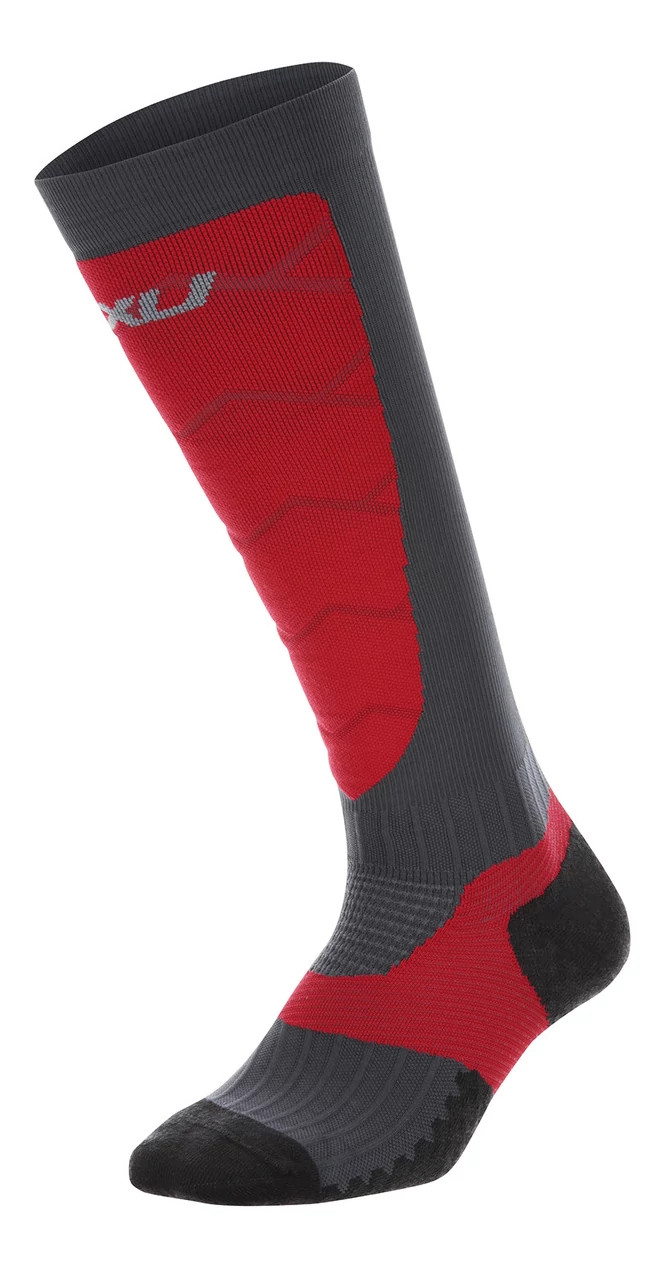 2XU Womens Elite Alpine X:Lock Compression Socks (Navy/Red)