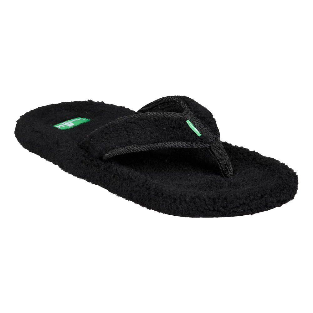 Sanuk fuzzy store flip flops