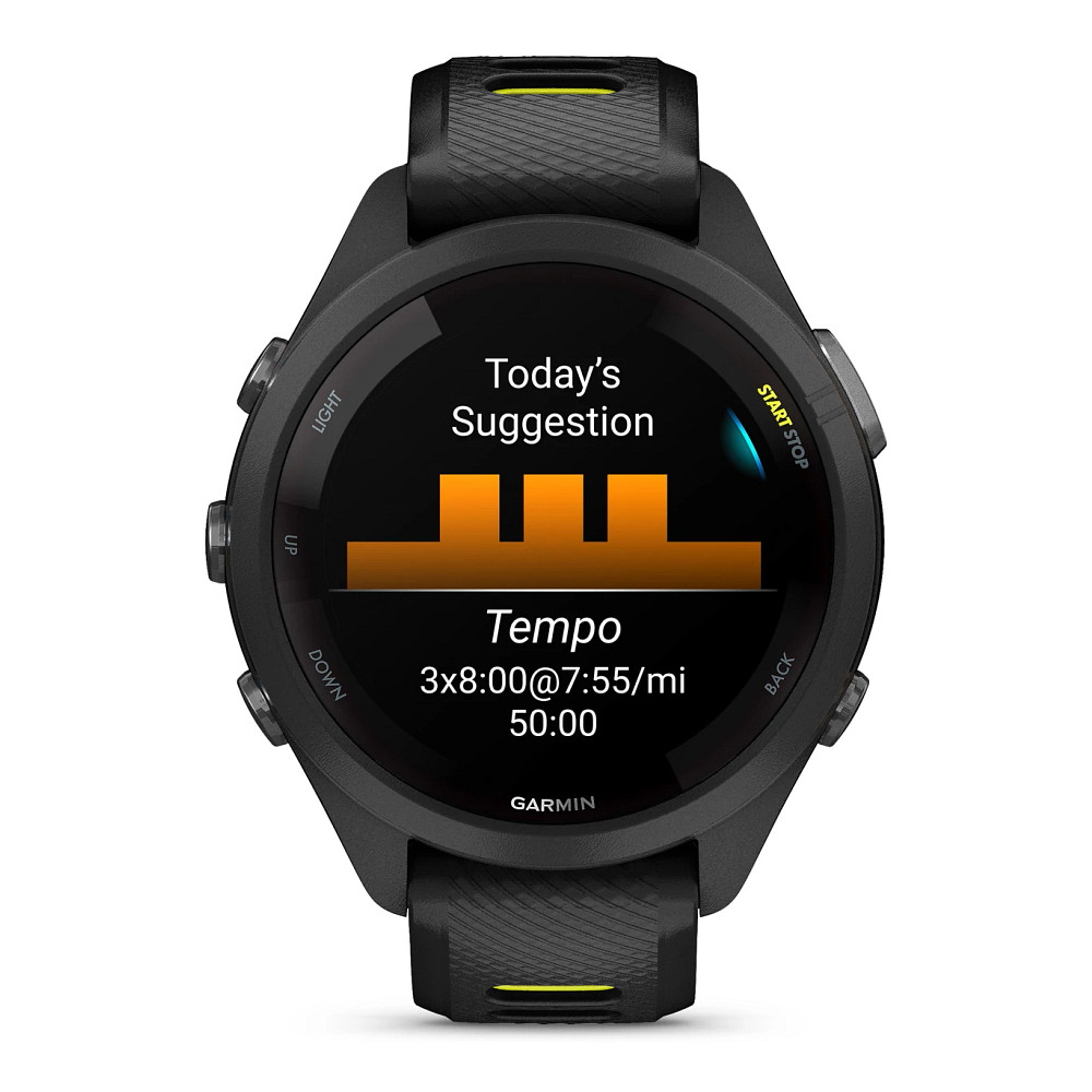 M*8様 【GARMIN】Forerunner 265 Black Garmin Forerunner 265 Black Bezel and Case with Black/Powder